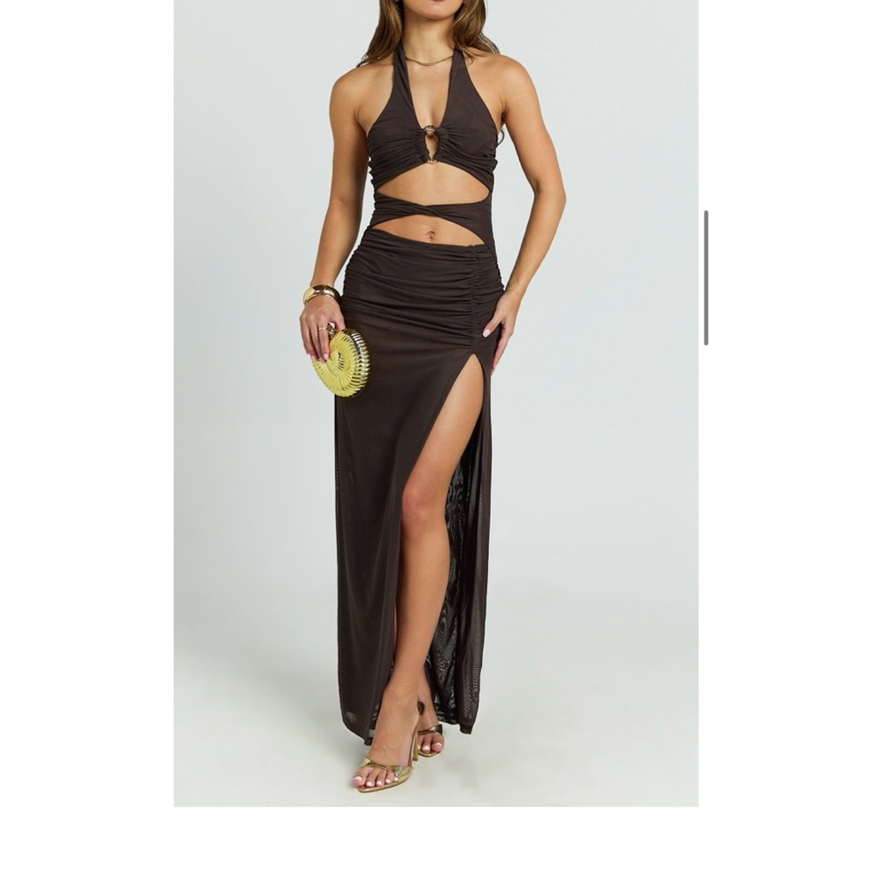 Showpo Brown Maxi Dress